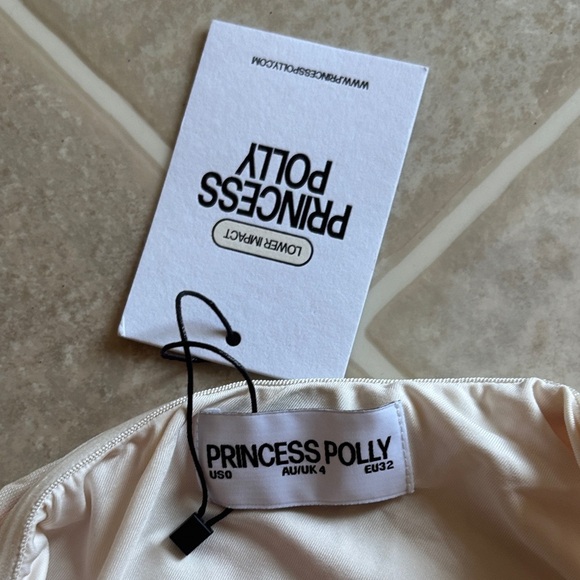 Princess Polly Strapless Floral Dress - Yellow and Red - Picture 7 of 7